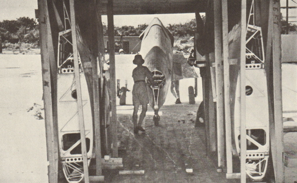 Uncrating aircraft, Takoradi, Ghana July 1942. World War 2. Royal Air Force 1954